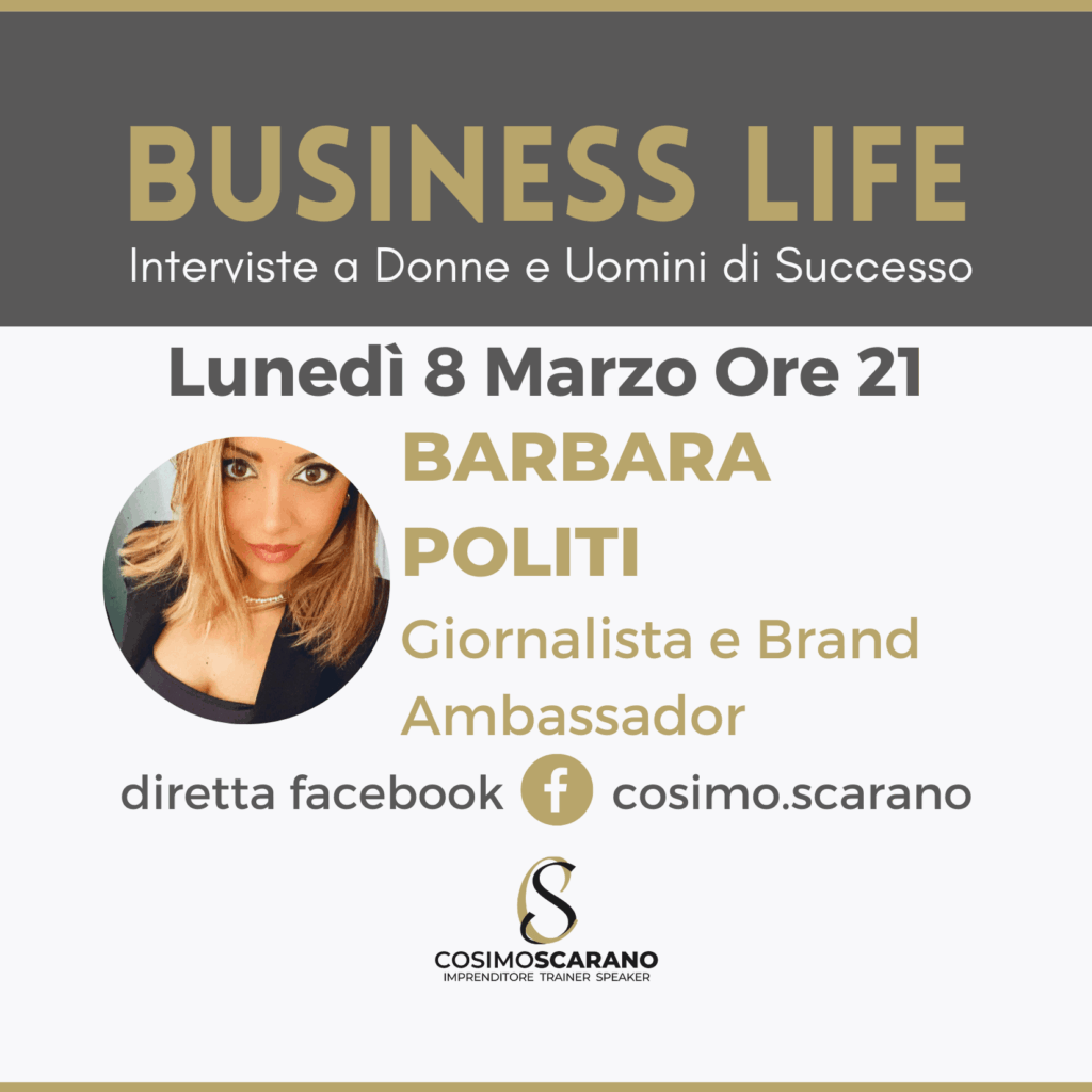 Business Life Intervista a Barbara Politi