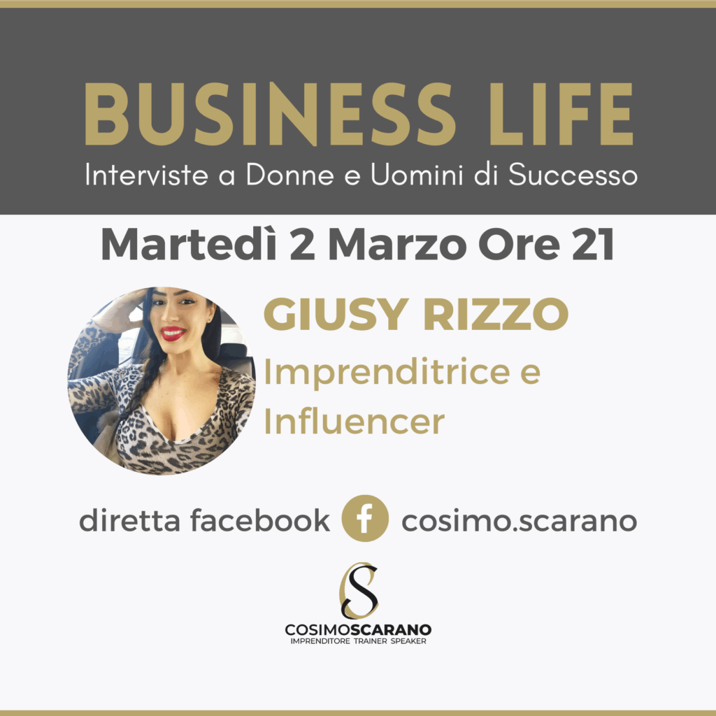 Business Life intervista a Giusy Rizzo