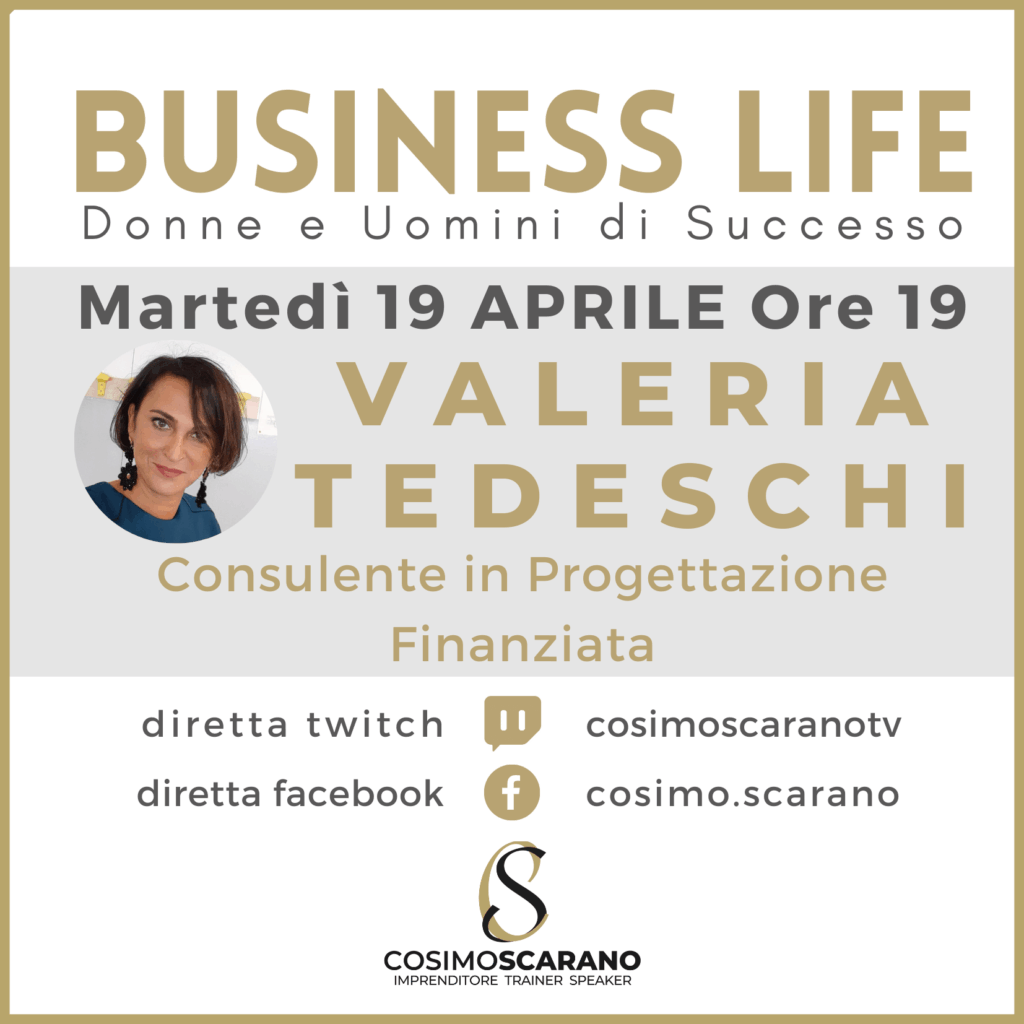 Business Life Intervista a Valeria Tedeschi
