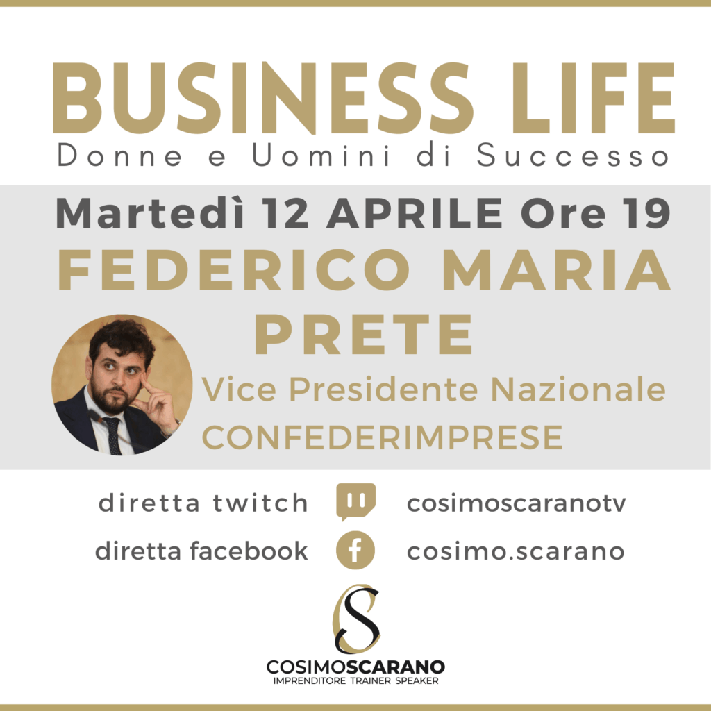 Business Life Intervista a Federico Maria Prete
